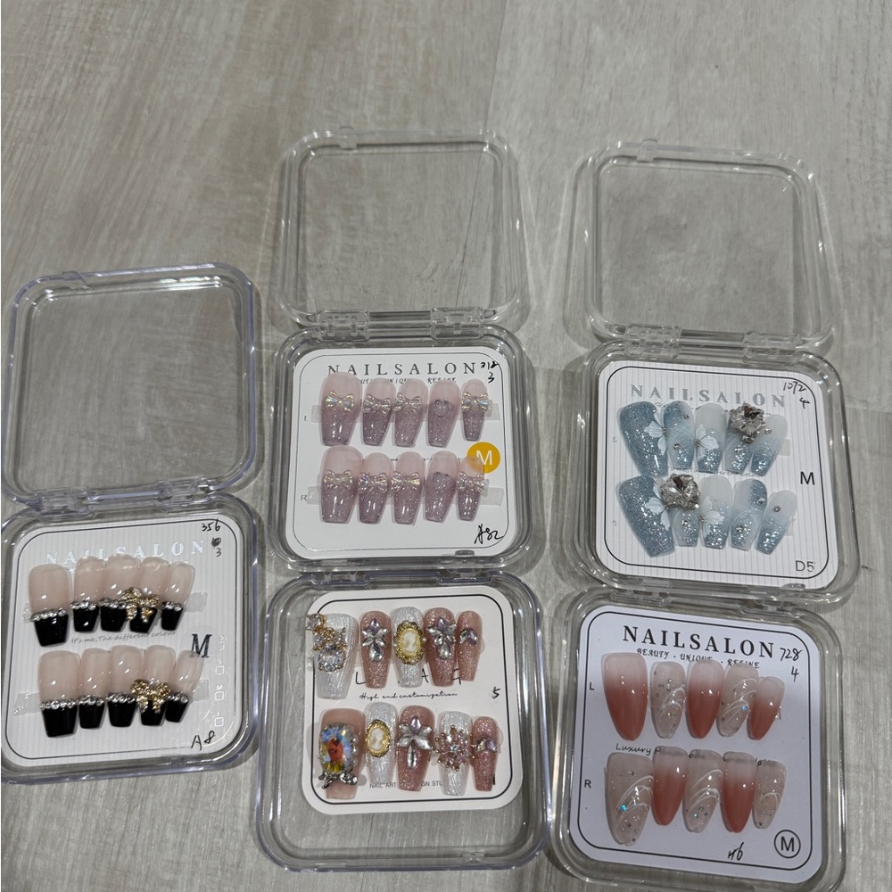Nail Box Assorted Nail Salon Press-On Nails